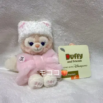 홍콩 디즈니 리나벨 겨울 앉은 봉제 인형 키체인