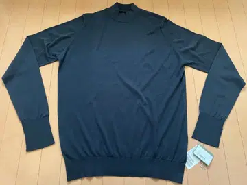 John Smedley 모크넥 씨 아일랜드 코튼 M 미사용 새상품
