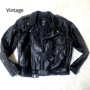 [특대 사이즈] 더블 라이더 자켓 가죽 XL 바이커 아메리칸