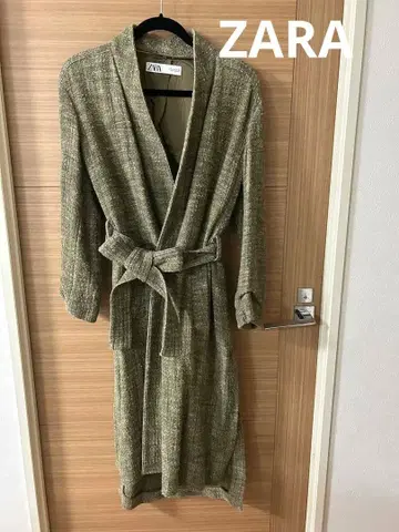 ZARA 트위드풍 롱 코트 M 사이즈