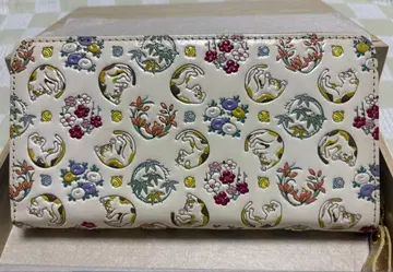 아사쿠사 문고 유젠 염색 장지갑 고양이