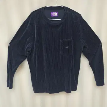 THE NORTH FACE 긴팔 티셔츠 다크 네이비 퍼플 라벨