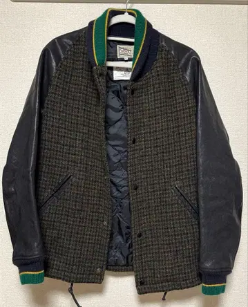 [ 새상품급 ] harris tweed 바시티 자켓 L 사이즈