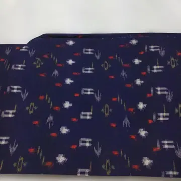 네이비 꽃무늬 기모노 앙상블