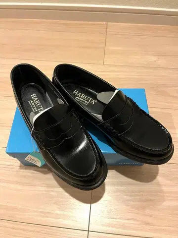 HARUTA 블랙 로퍼 [새상품급] 24.5cm