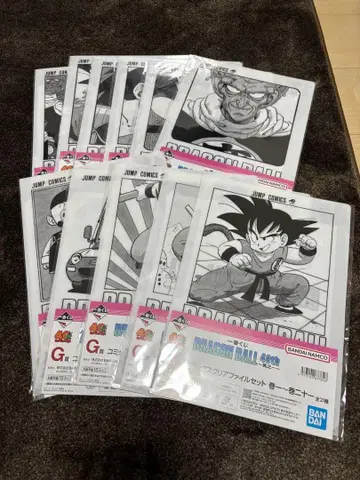 드래곤볼 40주년 제1탄 G상 코믹스 클리어 파일 세트 11점