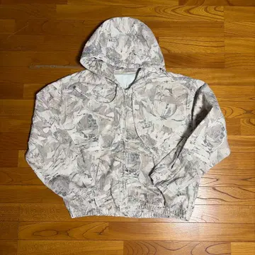 ZARA 지퍼 후드티 카모플라쥬 L