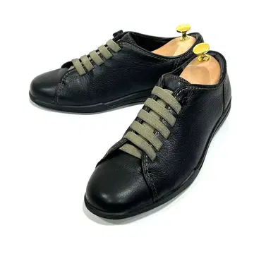 아킬레스 솔보 컴포트 슈즈 스니커즈 가죽 블랙 새상품급