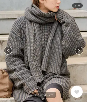 [ WHIMSIC ] 선페이드 니트 머플러