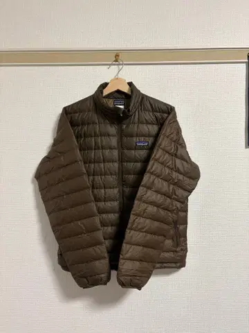 patagonia 남성용 S 브라운 다운 자켓
