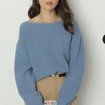 울 캐시미어 오프 넥 니트 아푸와이저 리셰 2025AW