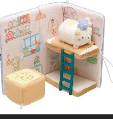 스미코구라시 봉제 인형 그림책 고양이 스미코 하우스 테노리 봉제 인형