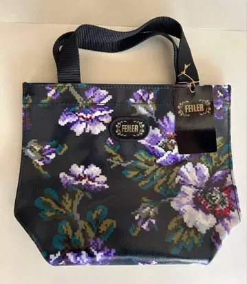 미사용 FEILER 페이러 포플린 샤논 미니백 꽃무늬 슈니르 직조