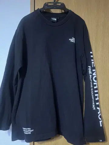 THE NORTH FACE 블랙 롱 슬리브 L