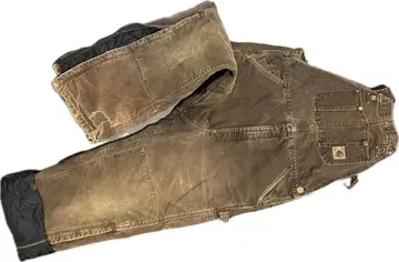 브라운 살로펫 팬츠 안감 부착