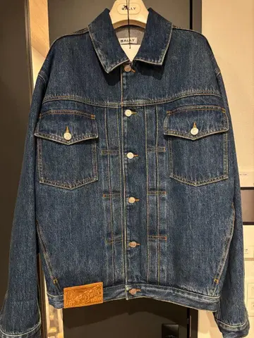 Bally 다크 블루 데님 자켓