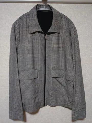 글렌체크 스인드탑 자켓 블루종 XL