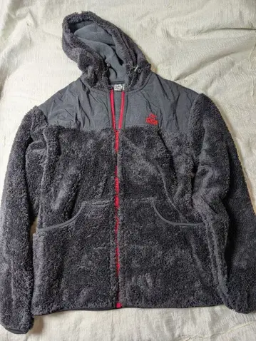 참스 플리스 자켓 후드 부착 블랙