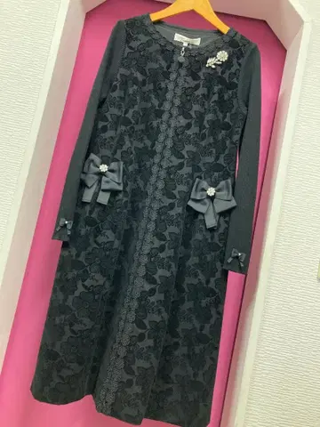 슈퍼 뷰티 플라워 플로키 프린트 2way 원피스