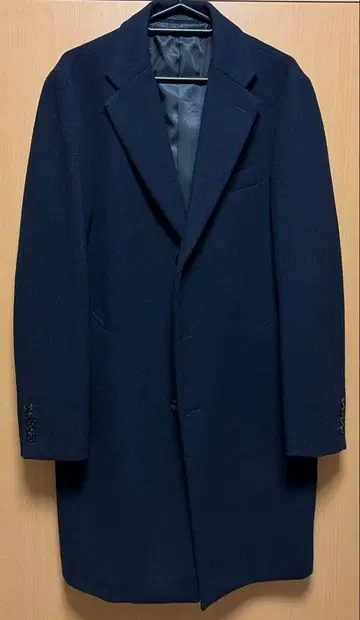 [ 새상품급 ] 지유 체스터 코트 네이비 S 사이즈