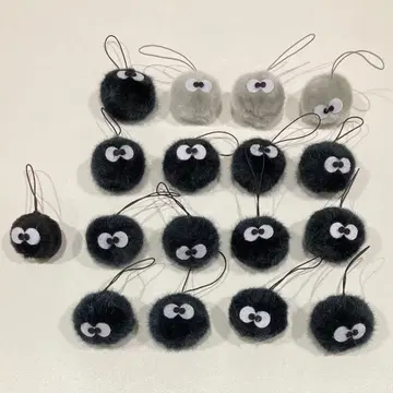 지브리 까만 애 스트랩 17개 묶음 판매