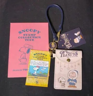 유니버설 윈터 한정판 스누피 릴 티켓 홀더 덤 포함