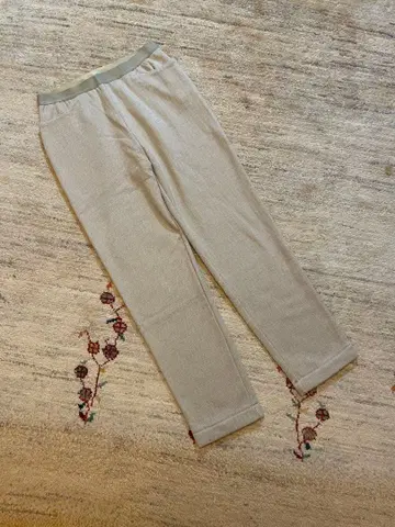 레리안 미사용 베이지 헤링본 팬츠 9호