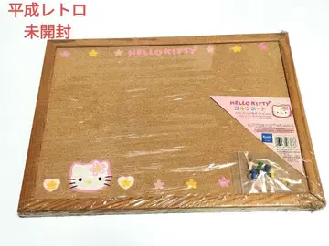 헤이세이 레트로 헬로키티 코르크 보드 1998년 산리오 키티 꽃