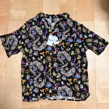 바위 타입 오픈 카라 셔츠 L 택 포함 포켓몬 빌레반 알로하 셔츠
