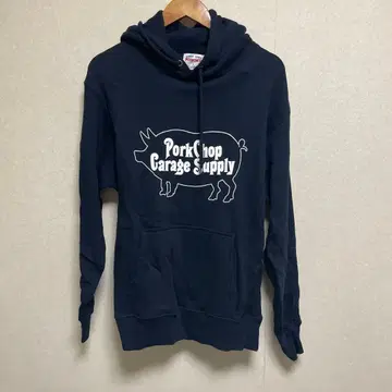 PORKCHOP GARAGE 후드티 네이비 돼지 후디