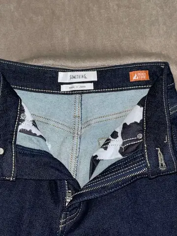 [ SOMETHING ] 썸씽 바디파이어 와이드 방한 데님