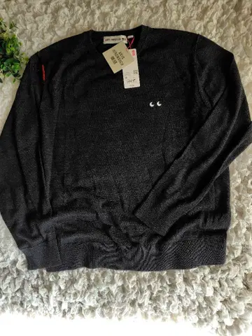 새상품 유니클로 ANYA 다크 그레이 메리노 크루넥 스웨터 XL