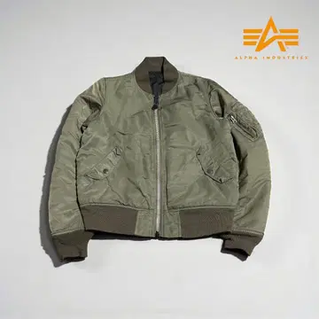레어 ALPHA 알파 MA-1 플라이트 자켓 L 사이즈