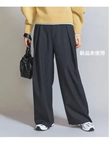 미사용 새상품 BEAUTY&YOUTH 사이드 라인 랩 팬츠