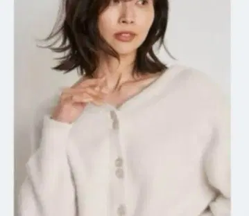 SNIDEL 퍼라이크 돌먼 가디건