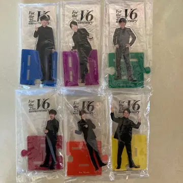 V6 25주년 기념 아크릴 스탠드 6개 세트