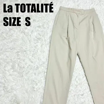 라토타리테 센터 프레스 테이퍼드 팬츠 36 베이지 일본제 [ 338 ]