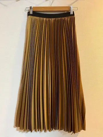 INED 이네드 플리츠 스커트 롱 스커트