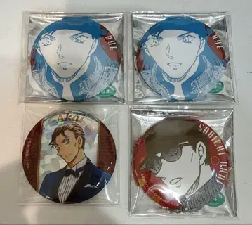 이상윤(아카이 슈이치) 명탐정 코난 공식 앱 원작 캔뱃지 4점