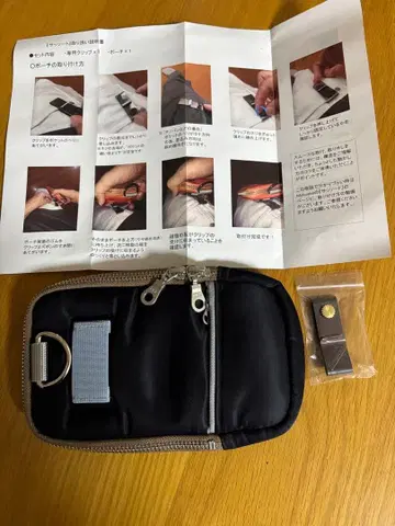 사쏘토 컴팩트 파우치 블랙 L