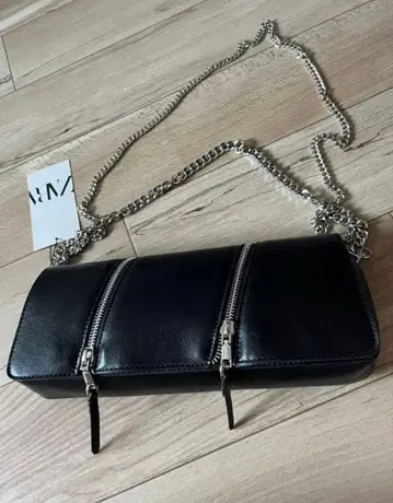 새상품 ] ZARA 핸드백 클러치백 숄더백 지퍼 플랩