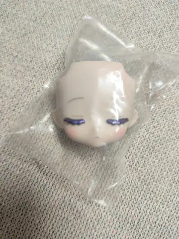 커스텀 인형용 헤드 스킨 컬러 보라색 눈