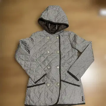 트래디셔널 웨더웨어 체크 무늬 퀼팅 자켓