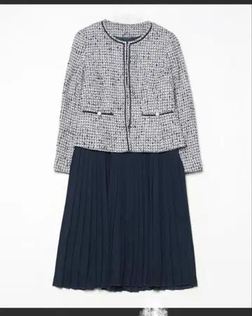 23구 노카라 트위드 빅 사이즈 수트