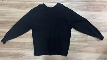 BEAMS 블랙 맨투맨 L