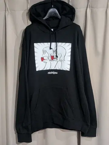 일상 nichijou 맨투맨 후드티 XL 블랙 아라이 케이이치