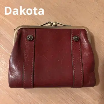 다코타 Dakota 와인 레드 접이식 지갑 가마구치