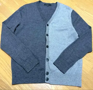 띠어리 비대칭 컬러 그레이 가디건 L 사이즈