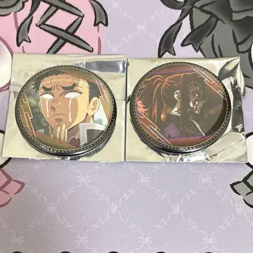 귀멸의 칼날 캐릭터 콩 캔뱃지 코쿠시보 히메지마 교메이 세트