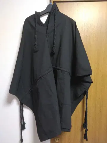판초 후드티 블랙 택 포함